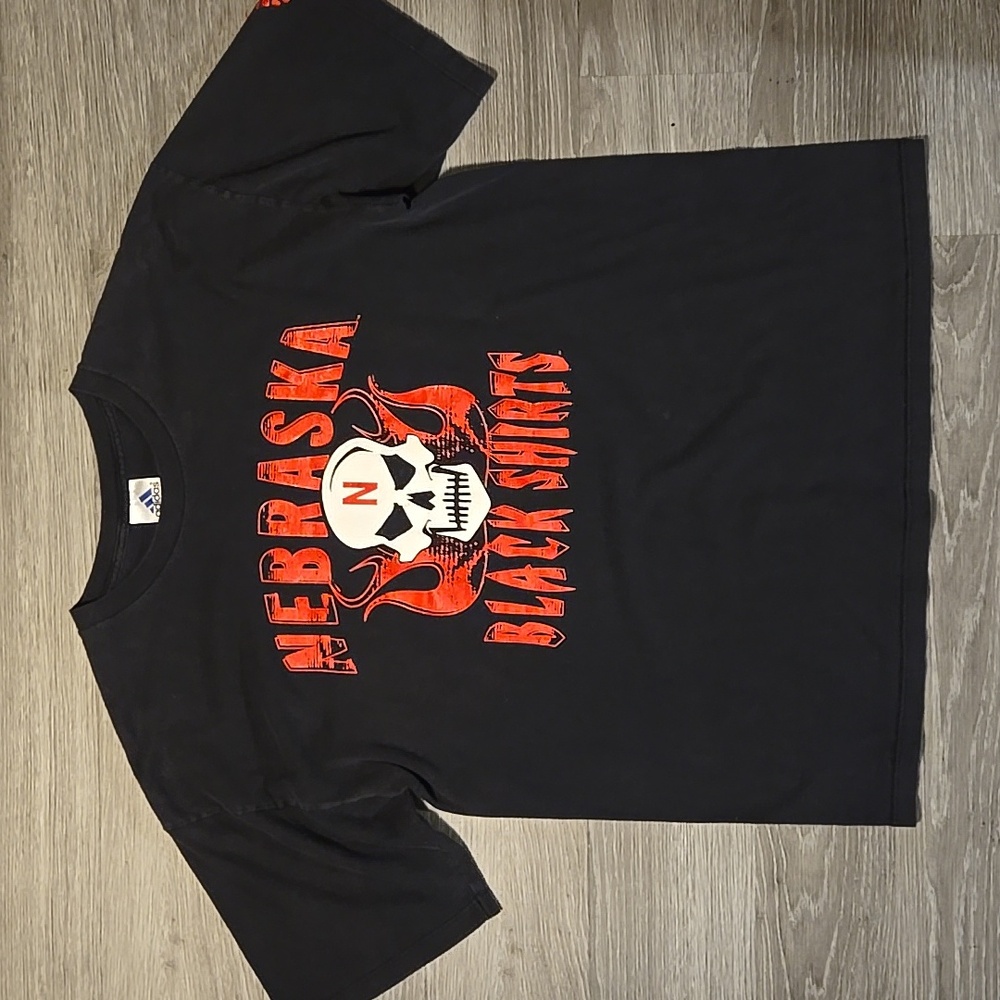 Vintage Adidas "Nebraska Cornhuskers Blackshirts" NCAA T-Shirt (XL)
